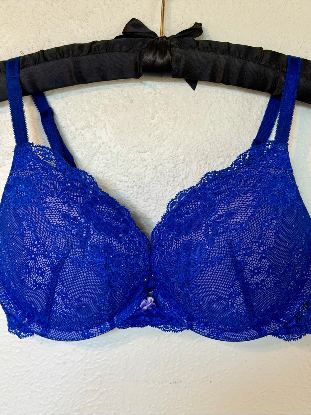 Victoria’s Secret Y2K 2000’s Dream Angels  Crystal Embellished Push-Up Bra 36D.